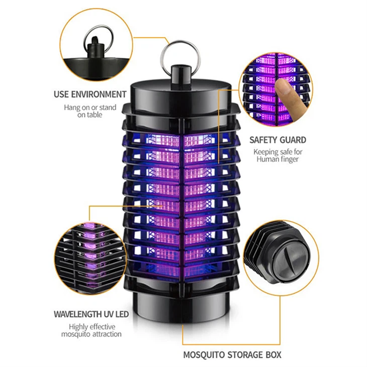 Electronic Mosquito Killing Bulb and Camping Lamp, Waterproof Mosquito Repellent Insect Killer Fly Trap with Tent Light suppliers