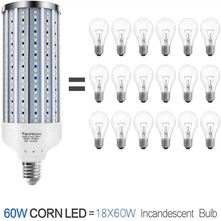 2500 Lumen LED Corn Cob Bulb, 25-Watt