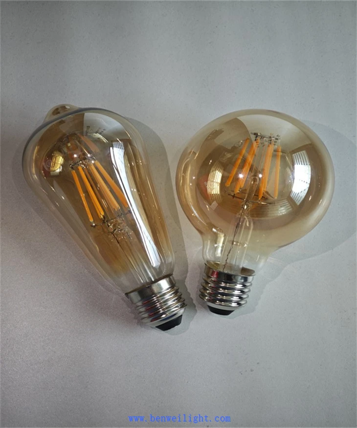 E14 G45 LED Candle Bulb: 6W Abjad sħun 360 grad Filament ċar