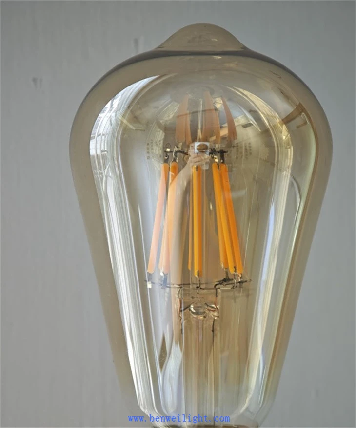 E14 G45 LED Candle Bulb: 6W Warm White 360° Clear Filament high quality
