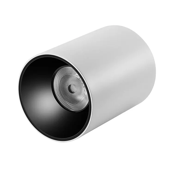 IP65 Spotlight taċ-ċilindru immuntat fuq il-wiċċ tad-dawl tas-saqaf ta 'ġewwa kummerċjali|8W-45W
