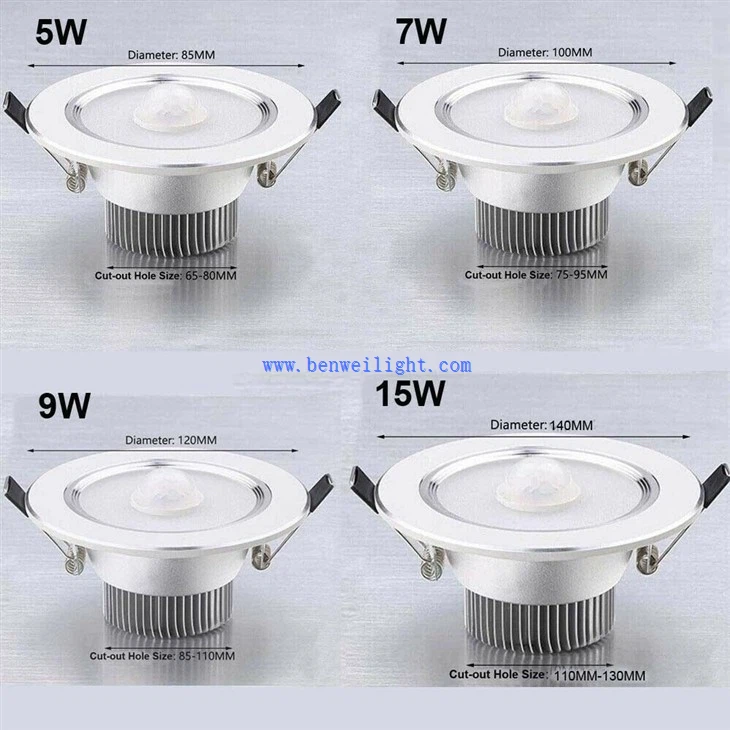 PIR Motion Sensor LED Ceiling Downlight 1