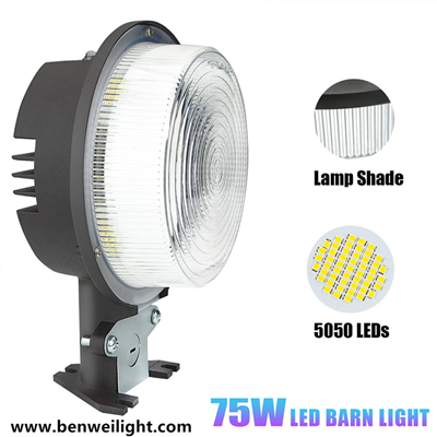 Floodlight tas-Sigurtà tal-LED ta' Barra: Auto Dusk-sa-Dawn Waterproof Yard/Barn Fixture