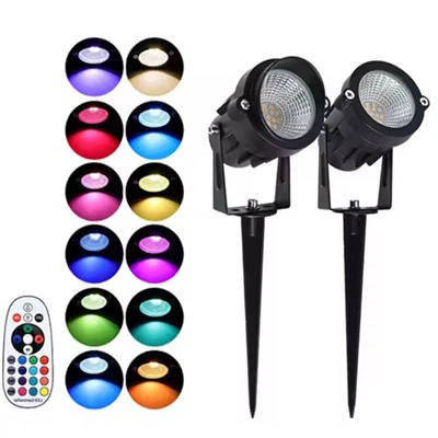 RGBW LED Garden Spike Lights 20W