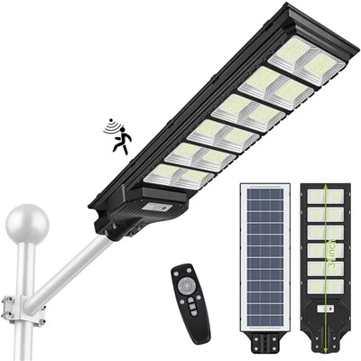 Solar Lights Outdoor Waterproof, 6500K Dusk To Dawn Solar Street Light