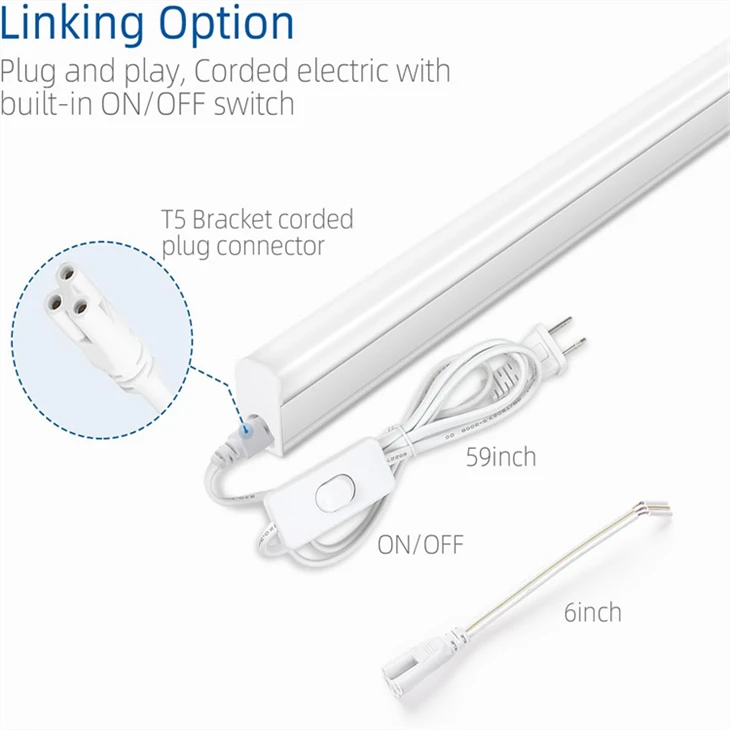 LED-E1-T5 Batten- 570mm-7W-5700K-5700K-570mm LED T5 Tube suppliers