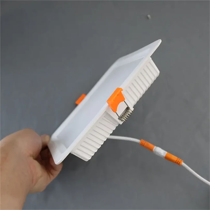 Ultra-Thin Square LED Panel Light in 7W-30W Options | Recessed Or Surface Mount Installation factory